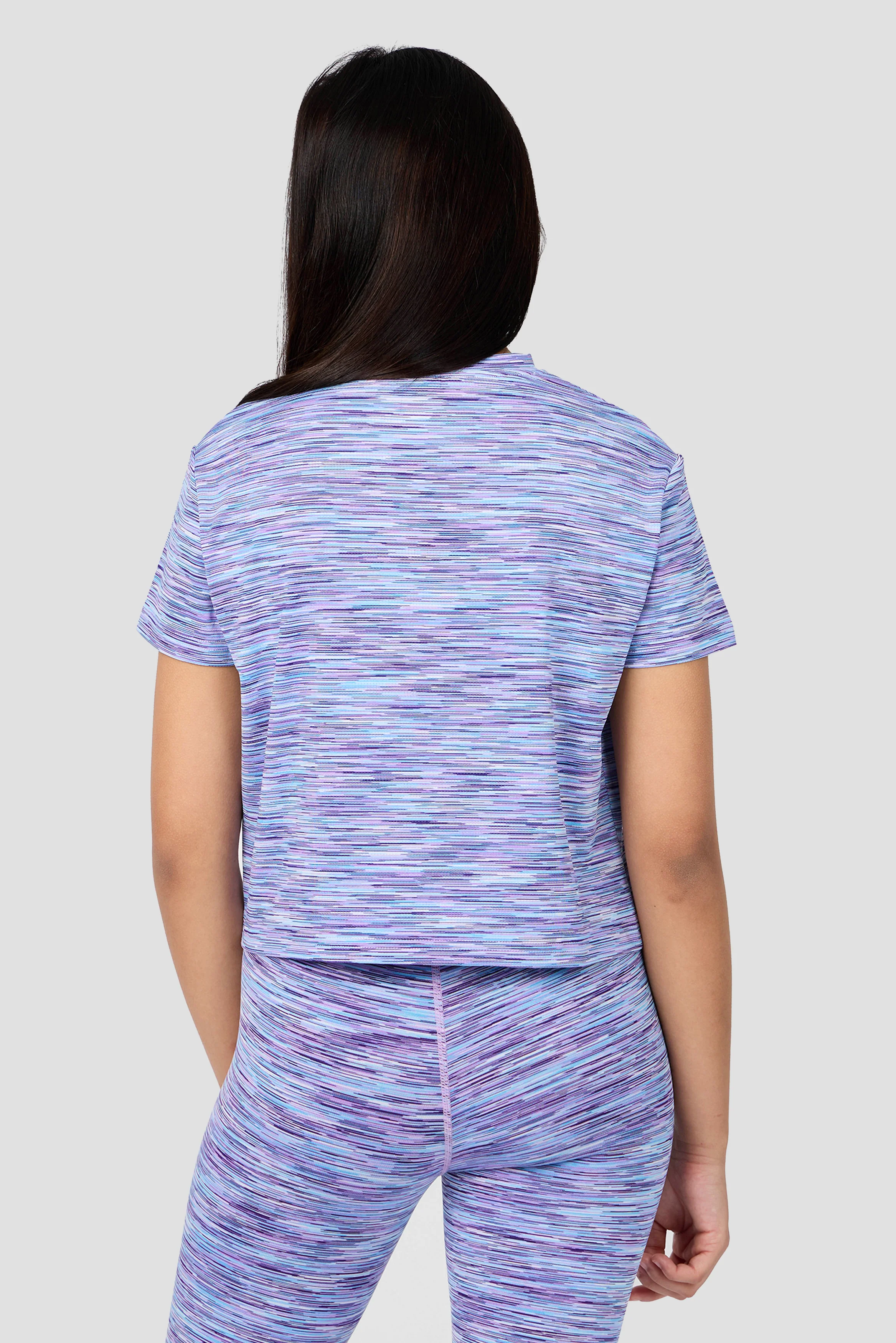 Girls Trail Box T-Shirt - Lilac/Blue/White - Image 2