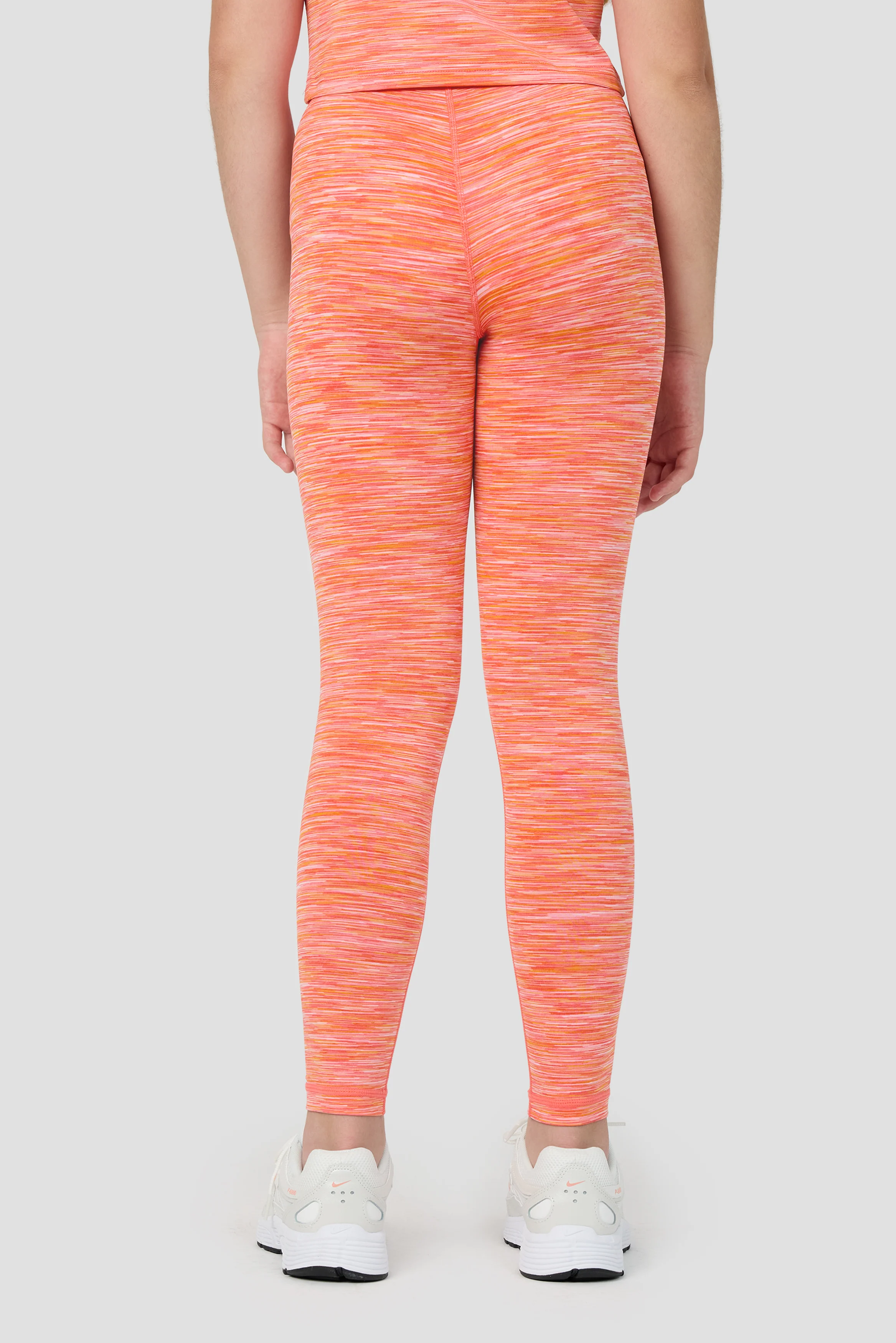 Girls Trail Icon Legging - Orange/Pink - Image 4