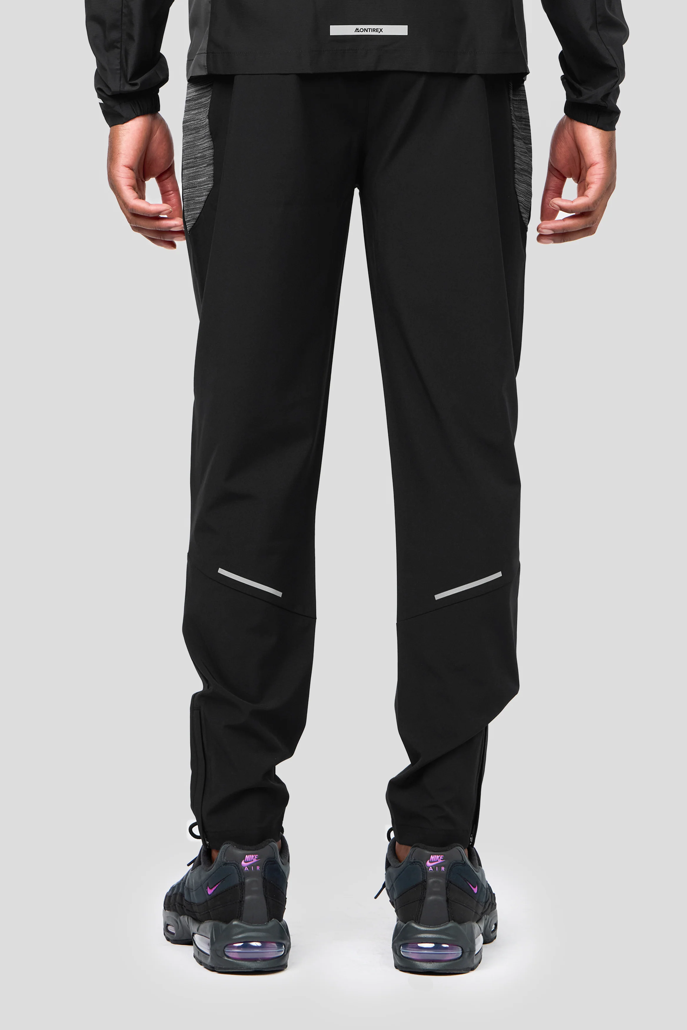 Trail Panel Running Pant - Black/Grey - Image 4