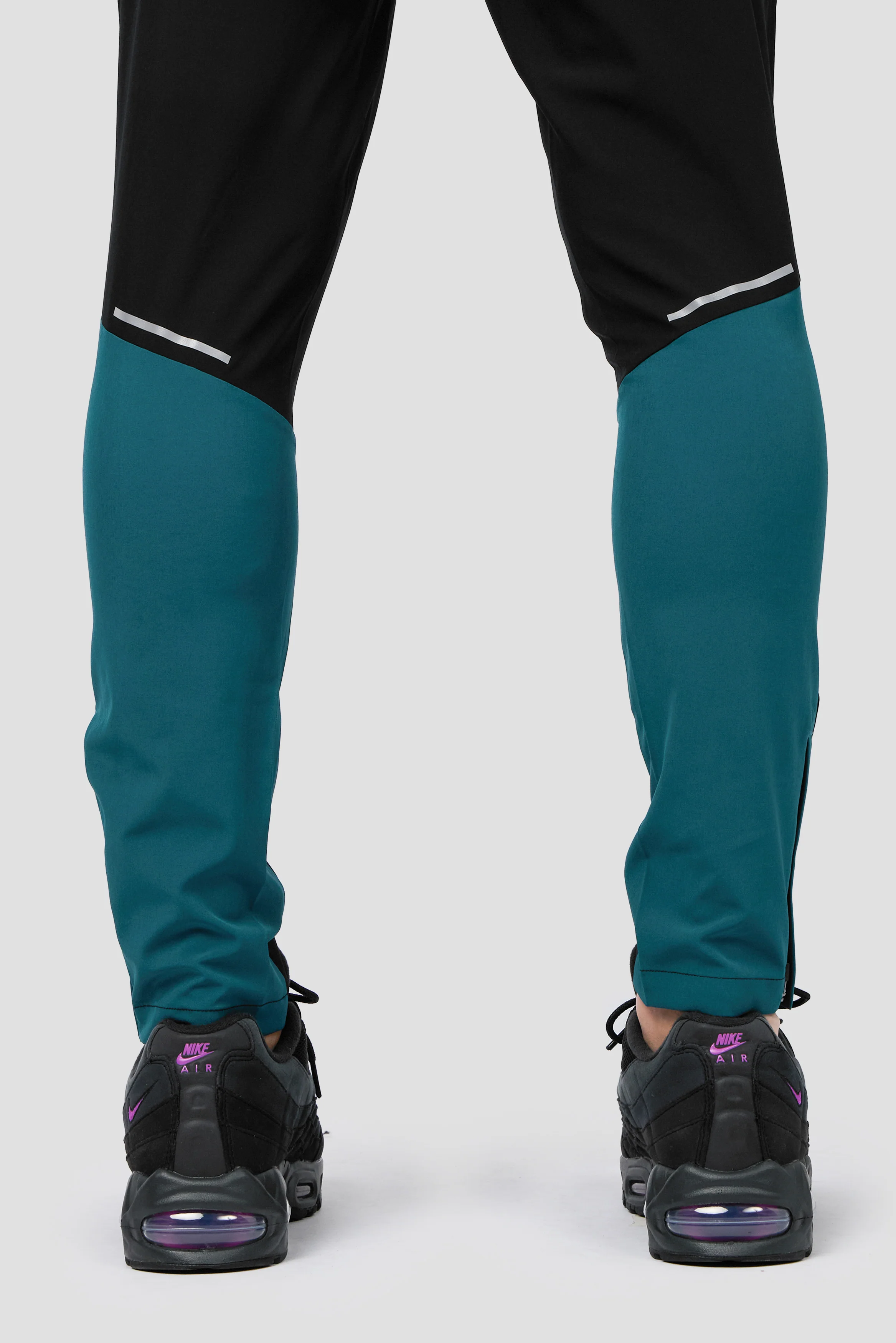 Trail Panel Running Pant - Black/Teal/Pink/White - Image 4