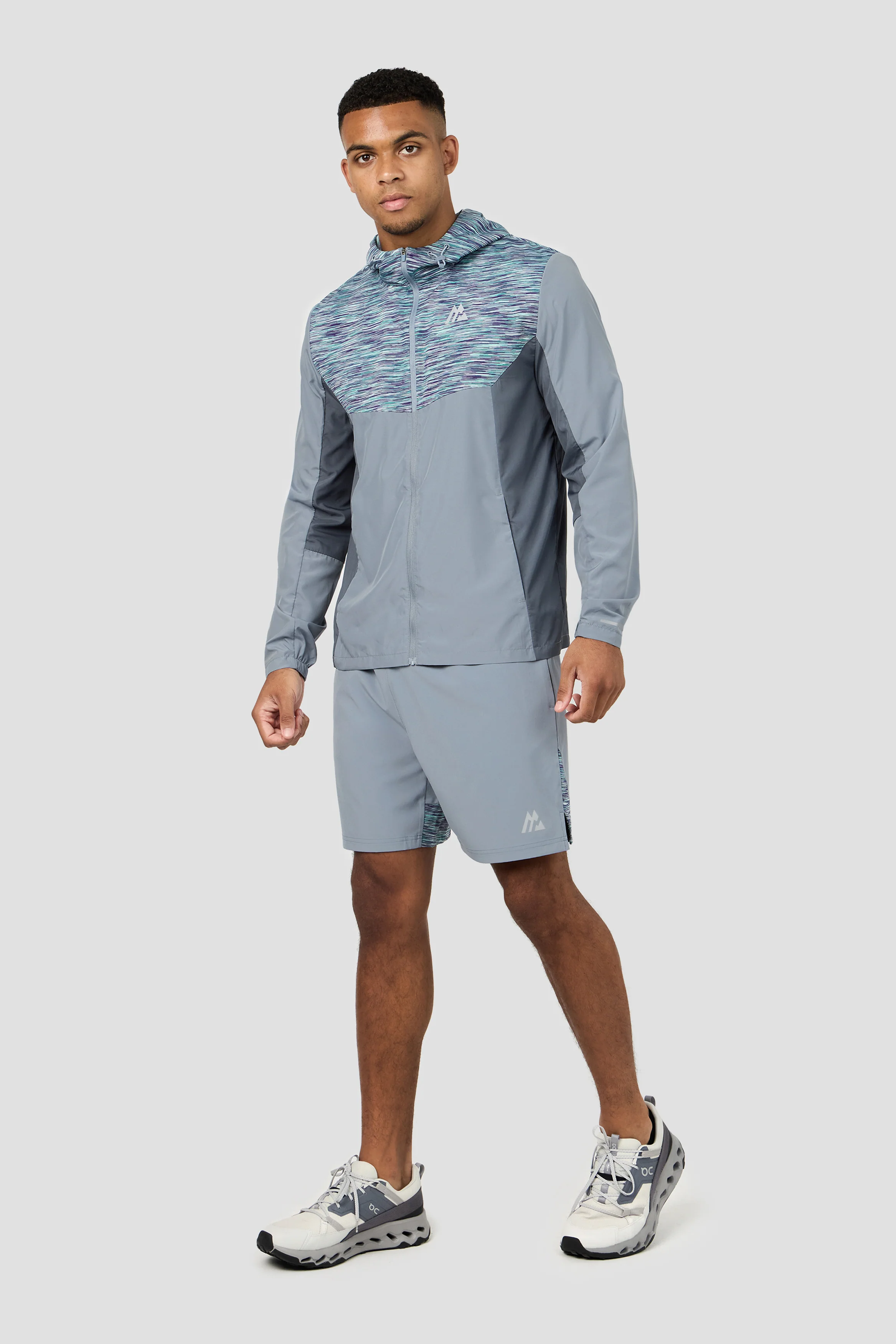 Trail Panel Short - Grey/Green/Purple - Image 5