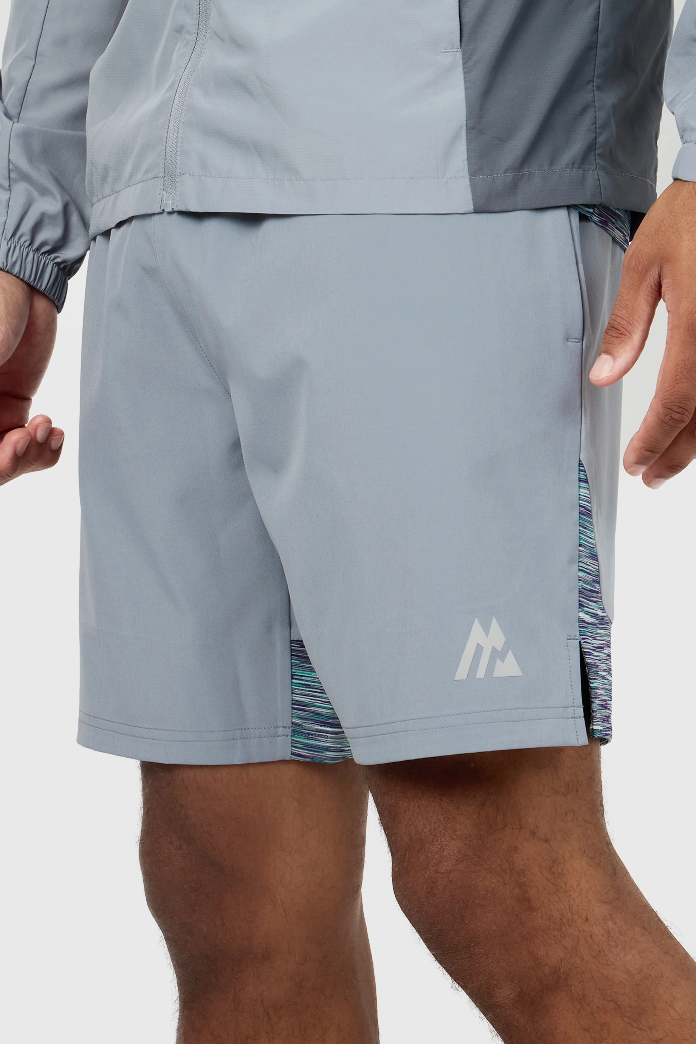 Trail Panel Short - Grey/Green/Purple - Image 7