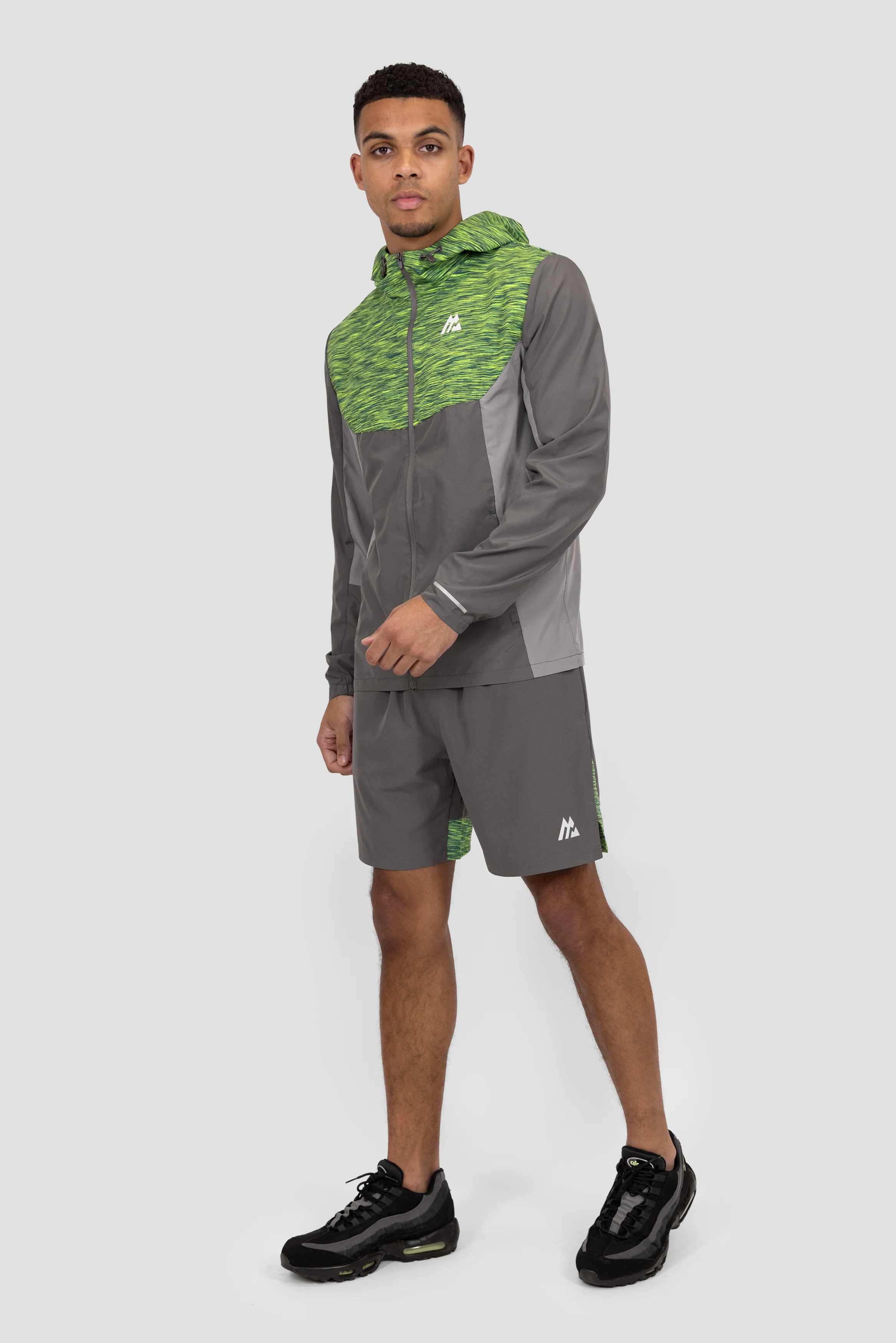 Trail Panel Short - Grey/Green/Black - Image 5