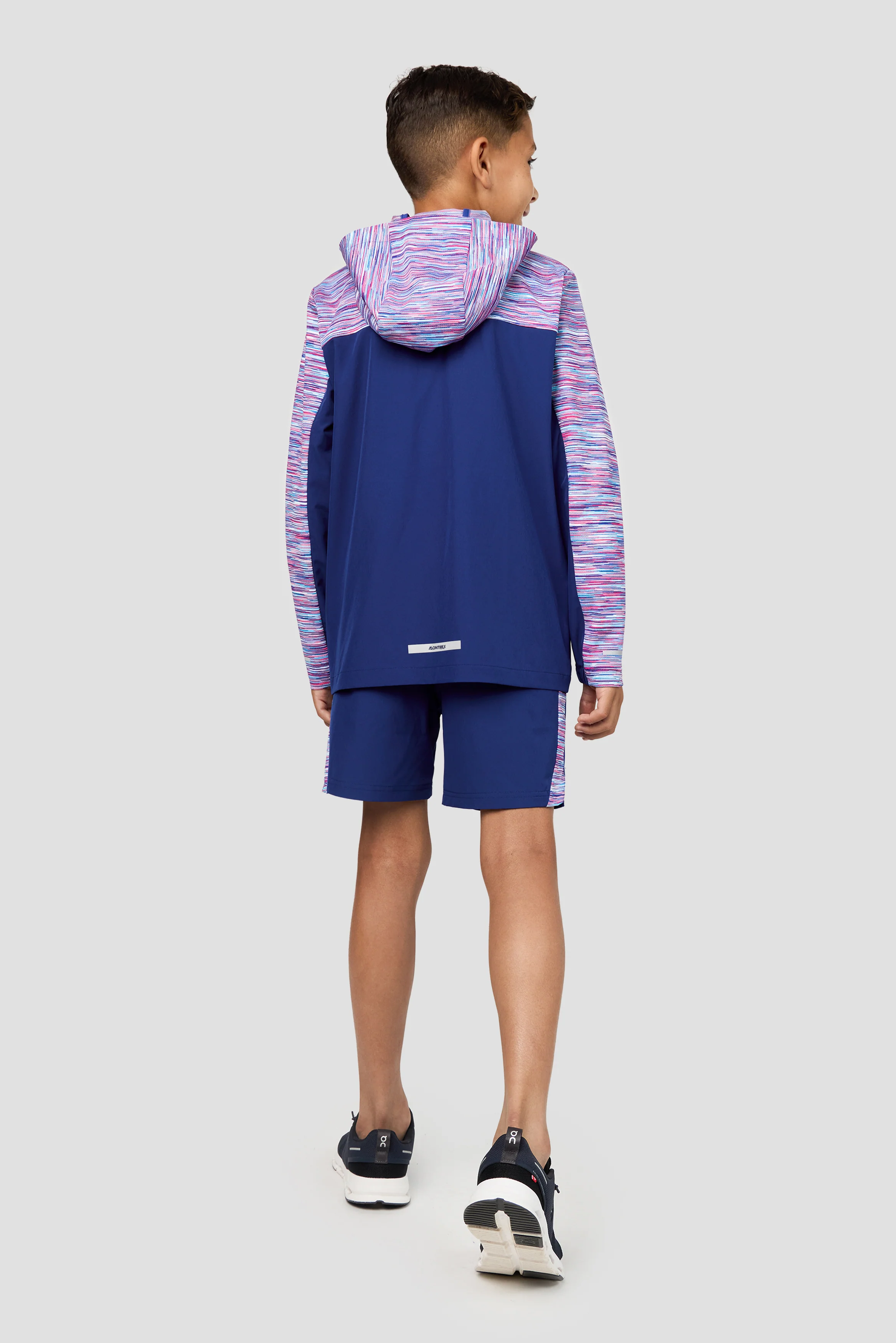 Boys Trail Panel Short - Blue/Pink/White - Image 5