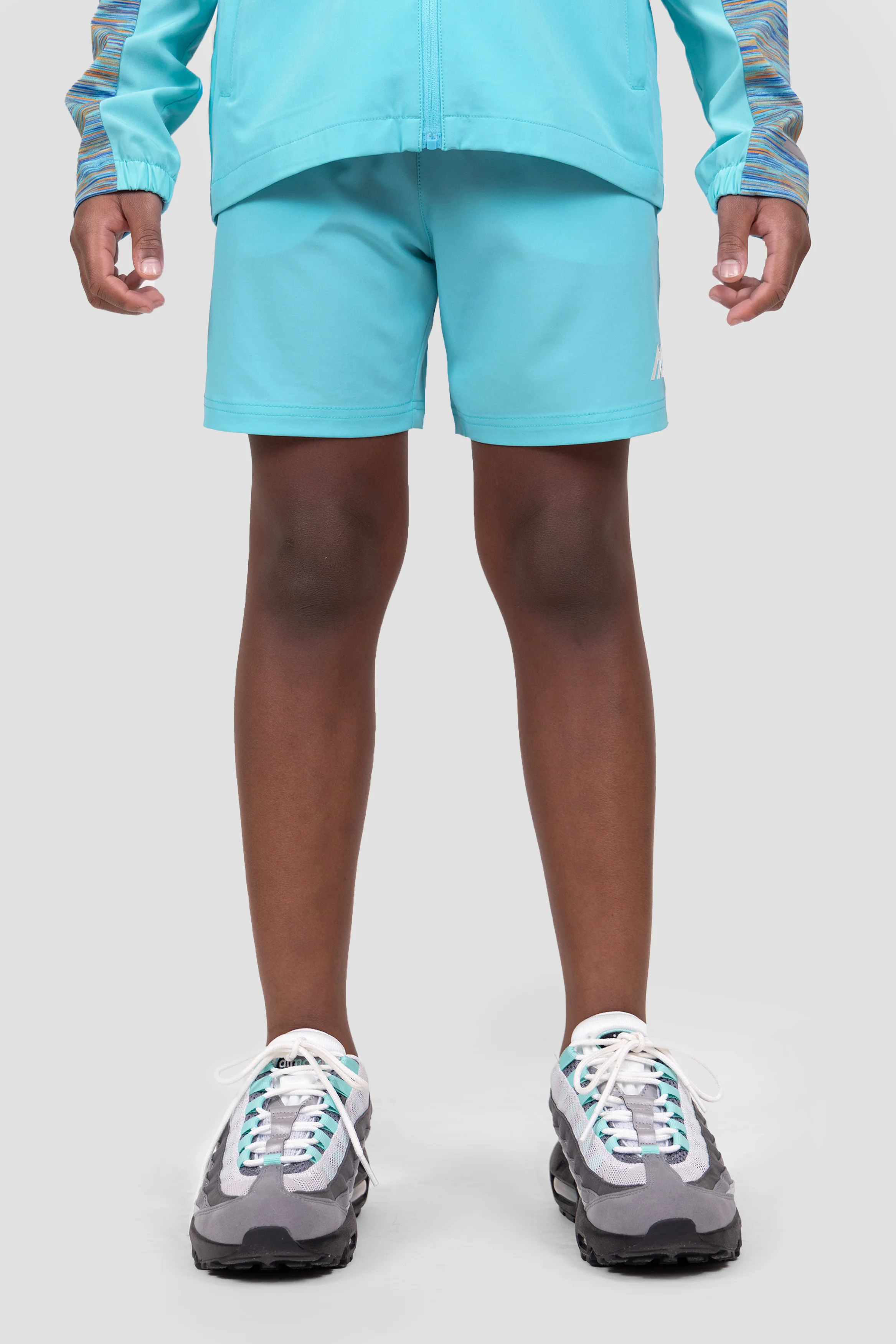 Boys Trail Panel Short - Blue/Orange - Image 4