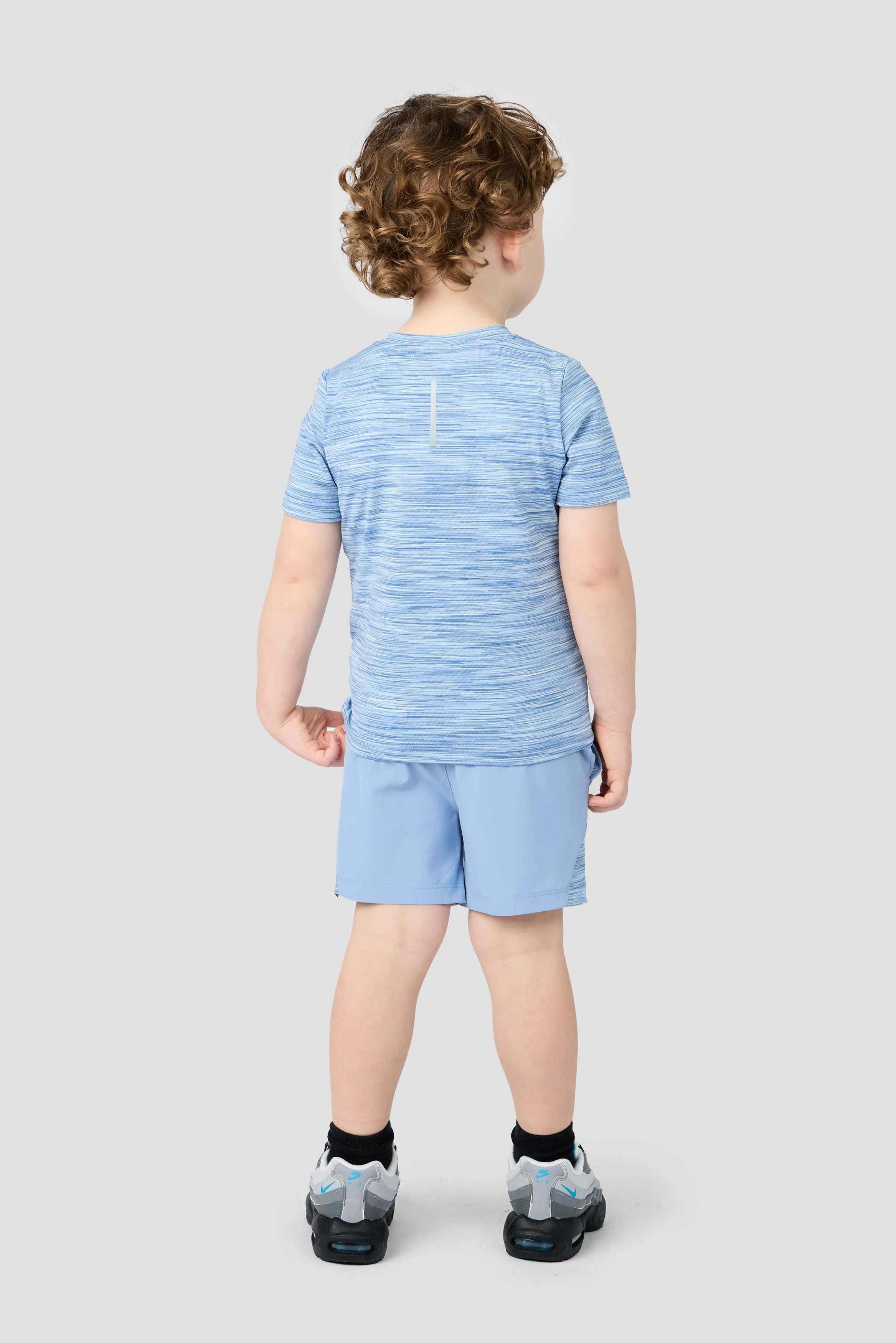 Infant Boys Trail T-Shirt/Short Set - Charcoal Blue Multi - Image 2