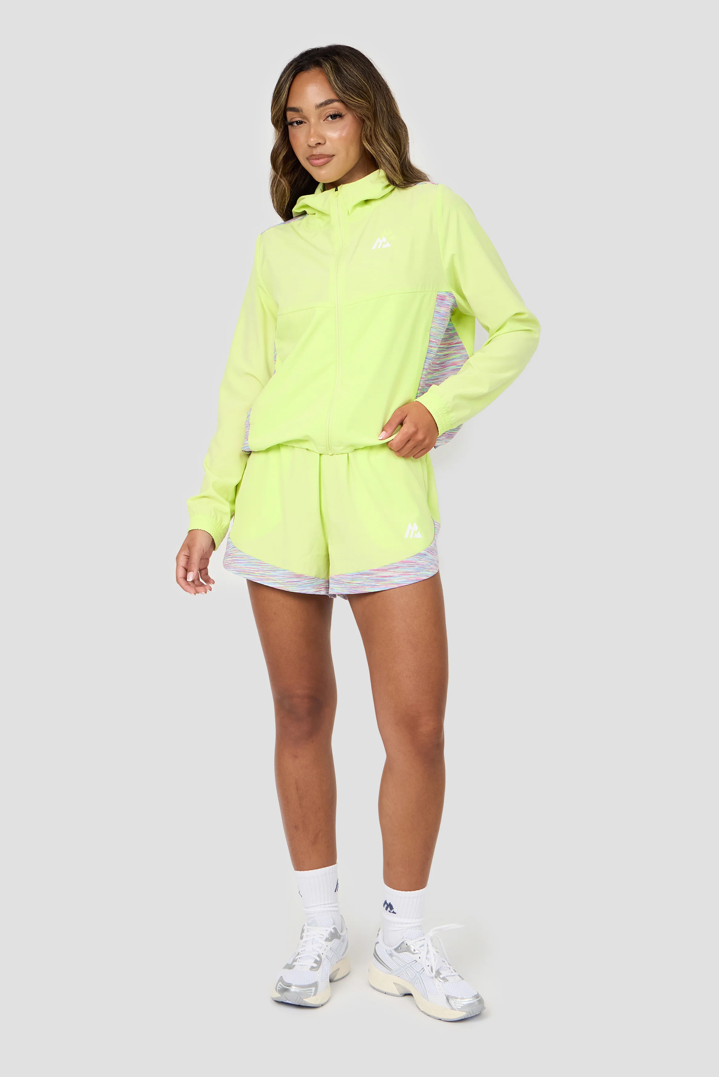 Women's Trail Windbreaker - Green/Pink/Blue - Image 3