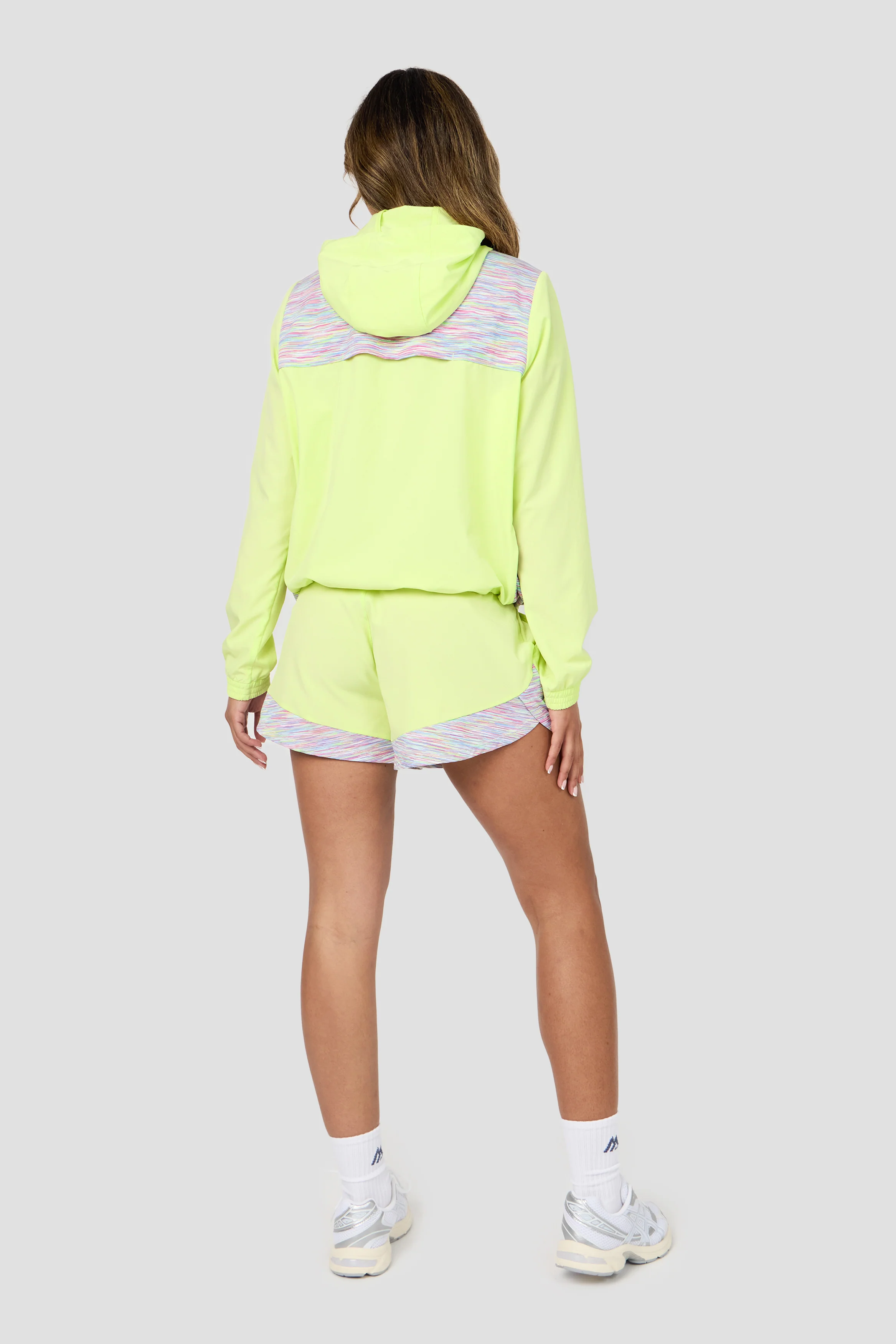 Women's Trail Windbreaker - Green/Pink/Blue - Image 4
