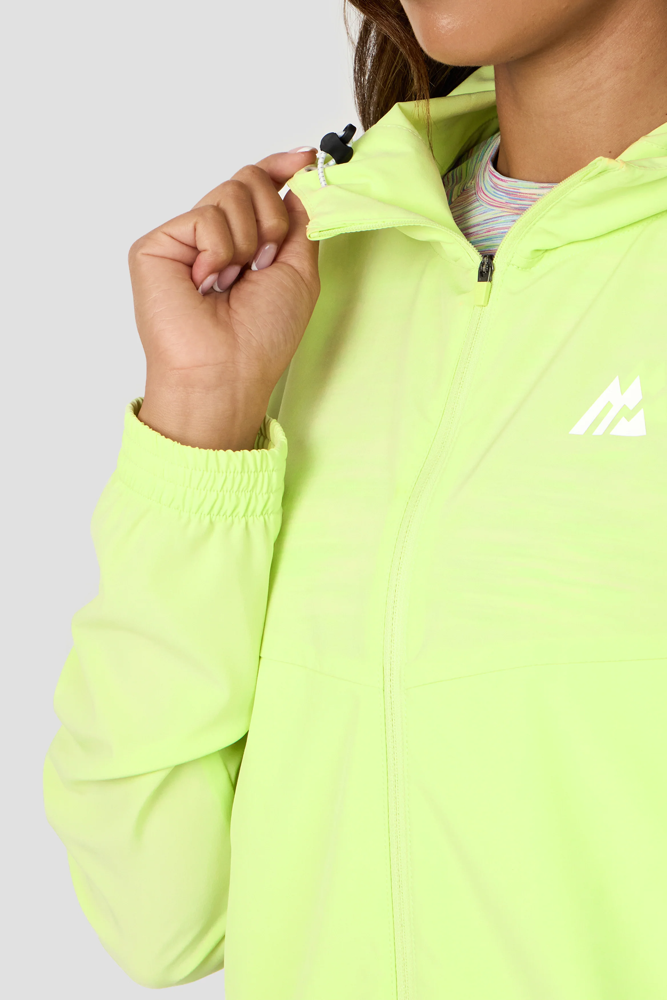Women's Trail Windbreaker - Green/Pink/Blue - Image 6