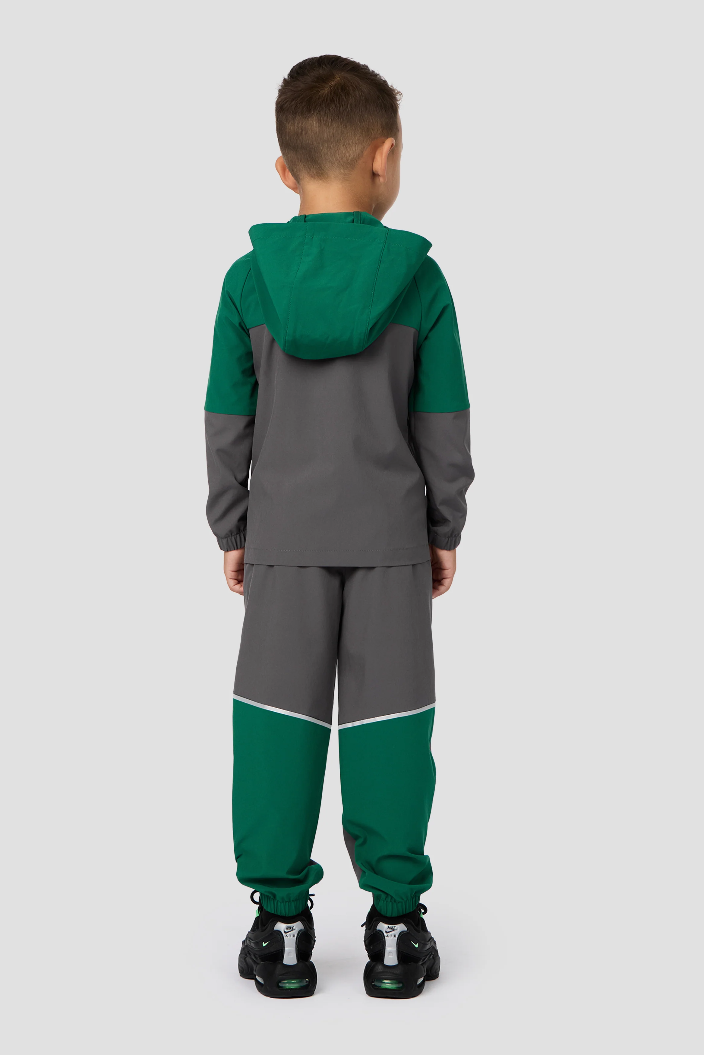 Infant Boys Trek Woven Jacket/Pant Set - Sherwood/Cement Grey - Image 2