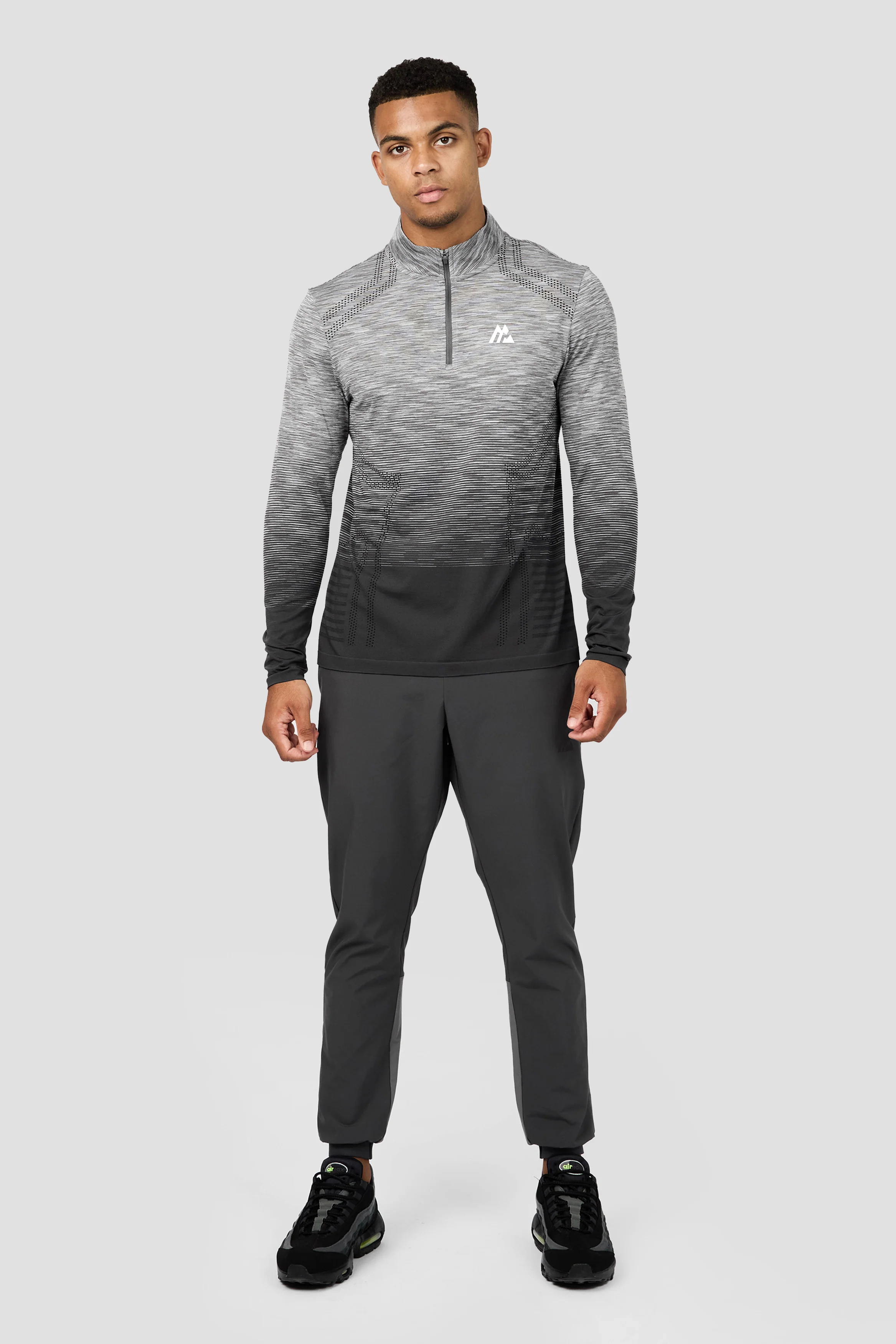 Vector Seamless 1/4 Zip - Grey/Black - Image 3