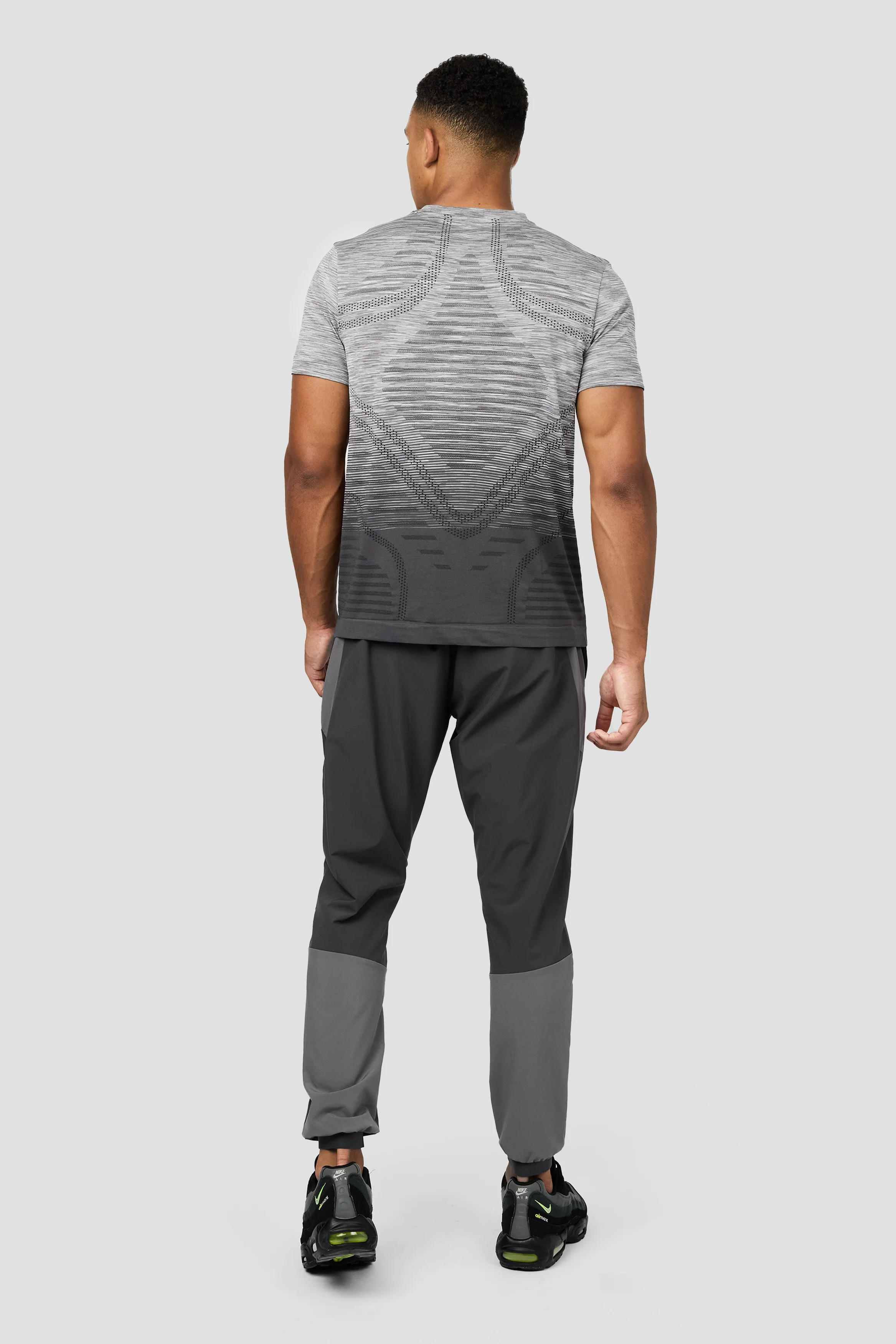 Vector Seamless T-Shirt - Grey/Black - Image 4