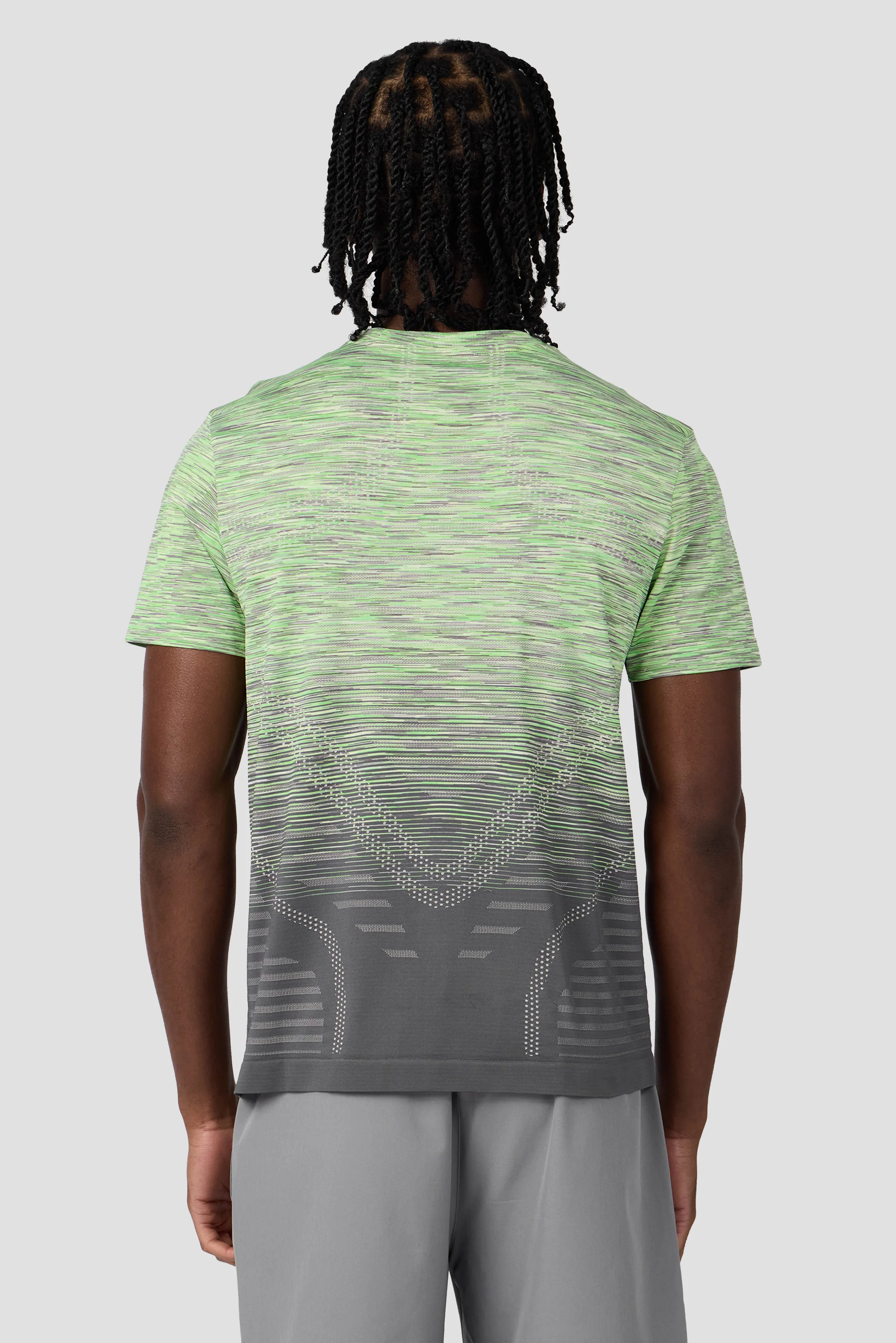 Vector Seamless T-Shirt - Green/Grey - Image 2