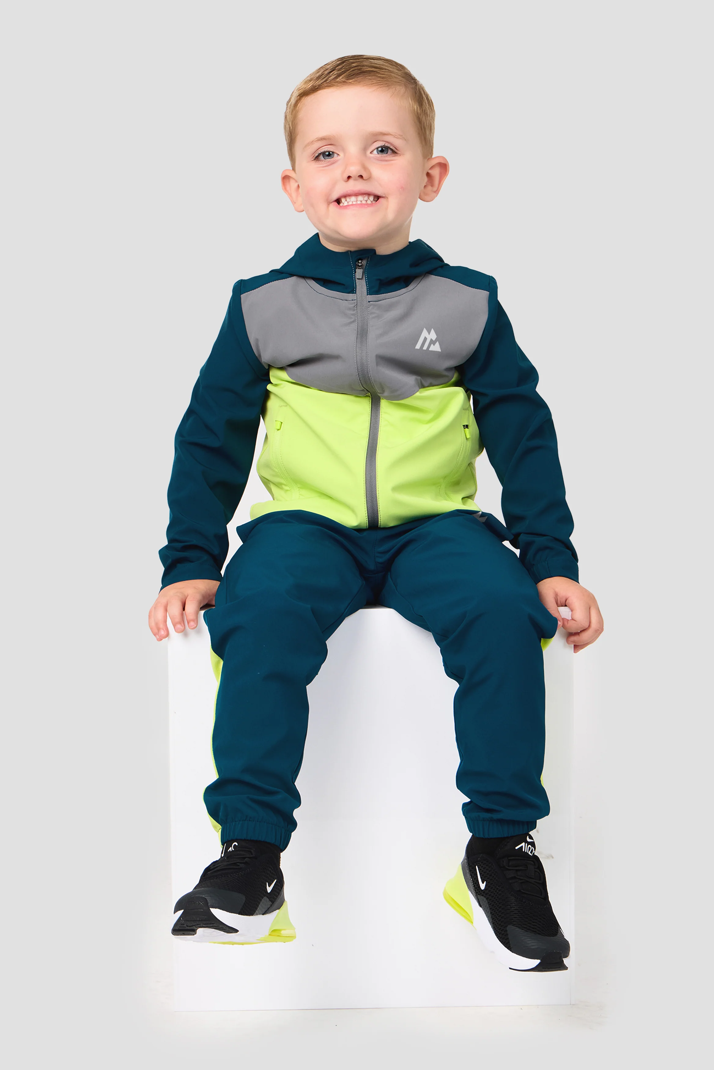 Infant Boys Velocity 2.0 Windbreaker - Abyssal/Platinum Green/Apple - Image 3