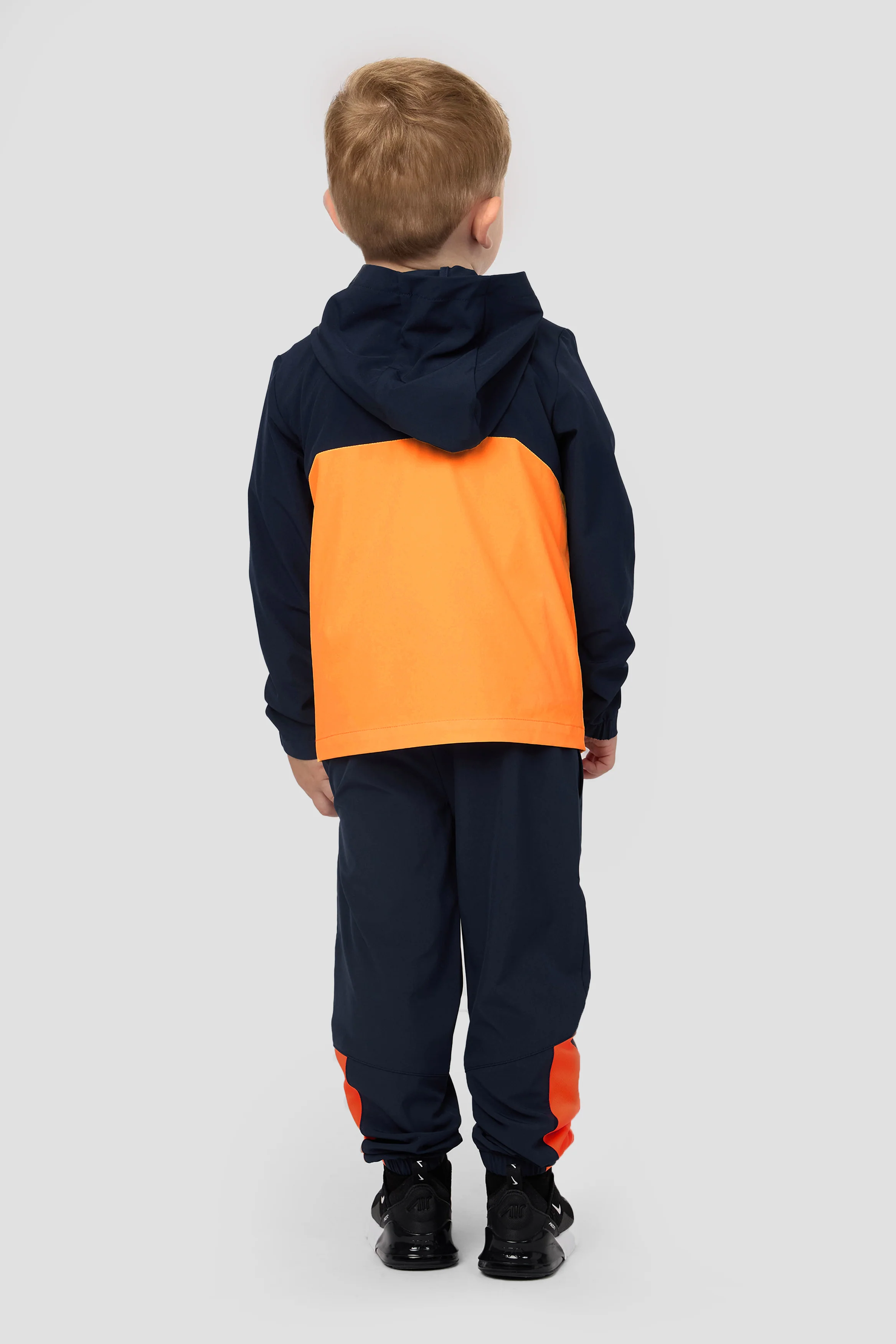 Infant Boys Velocity WIndbreaker - Midnight Blue/Fiery Orange/Ice Tango - Image 4
