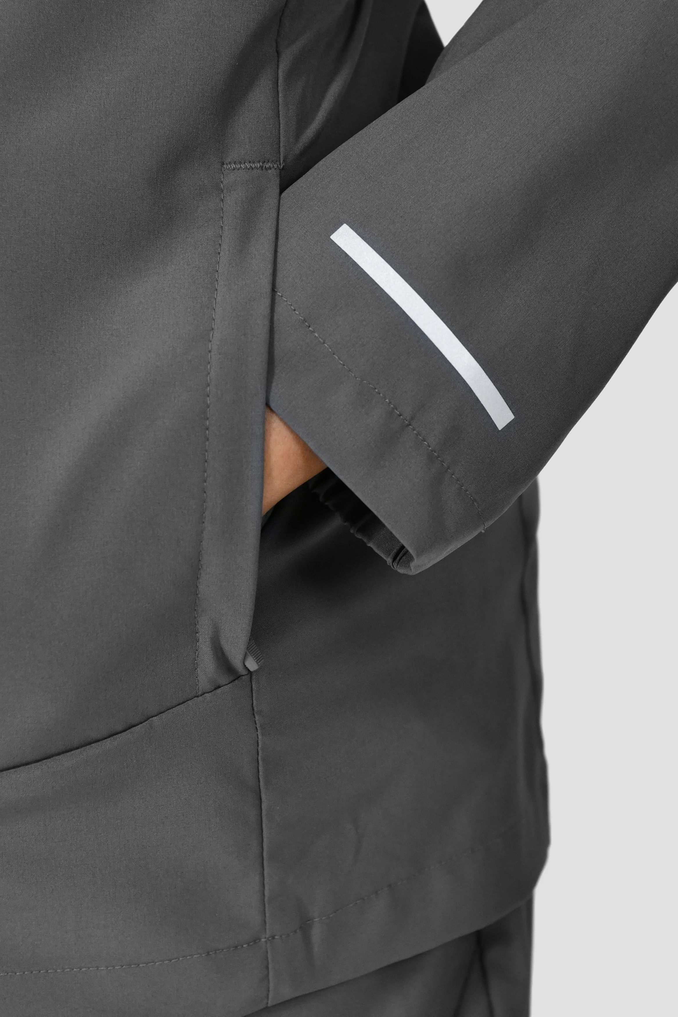 Boys Velocity Jacket - Cement Grey - Image 7