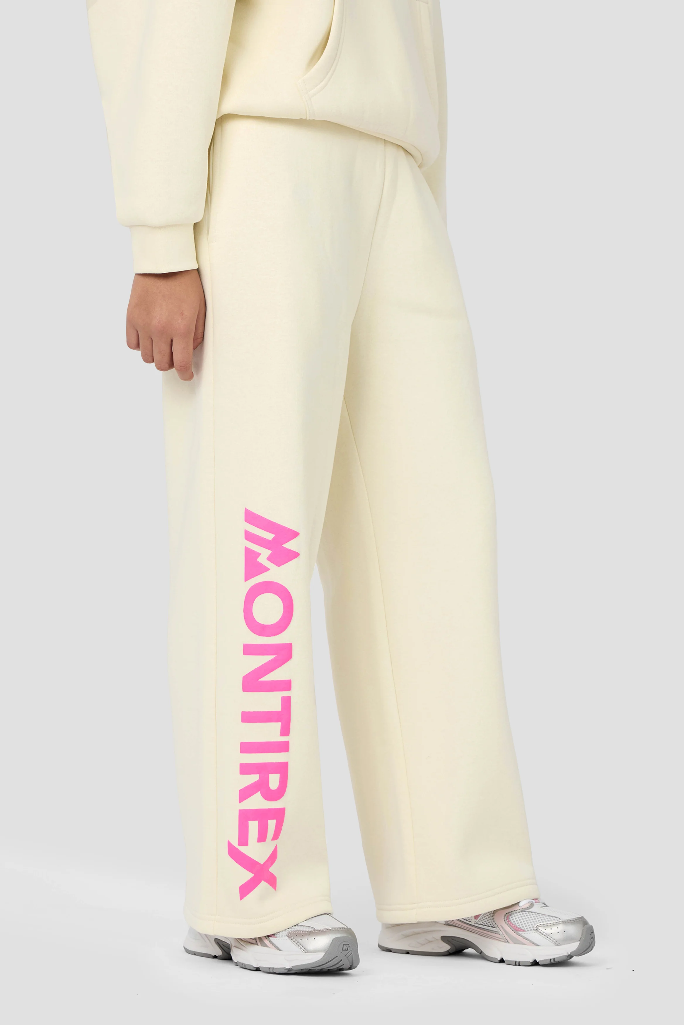 Girls Vibe Wide Leg Jogger - Vanilla Foam - Image 2