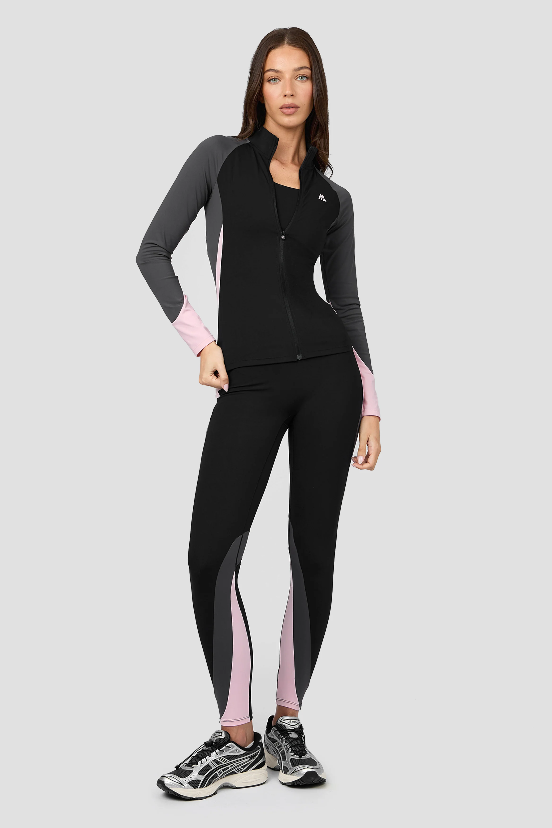 Vision Full Zip - Black/Asphalt/Light Pink - Image 5