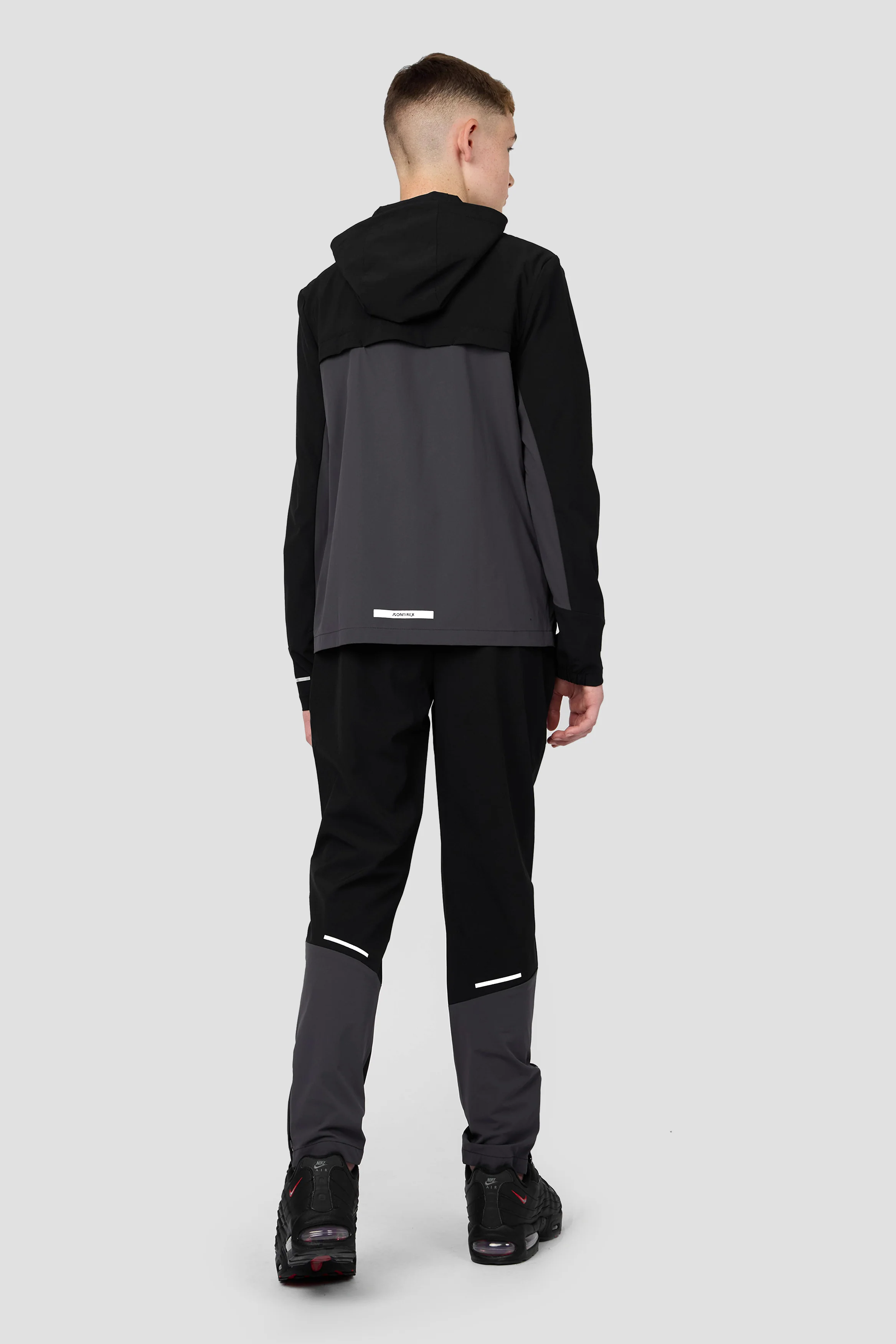 Boys Vortex Jacket - Black/Asphalt - Image 4