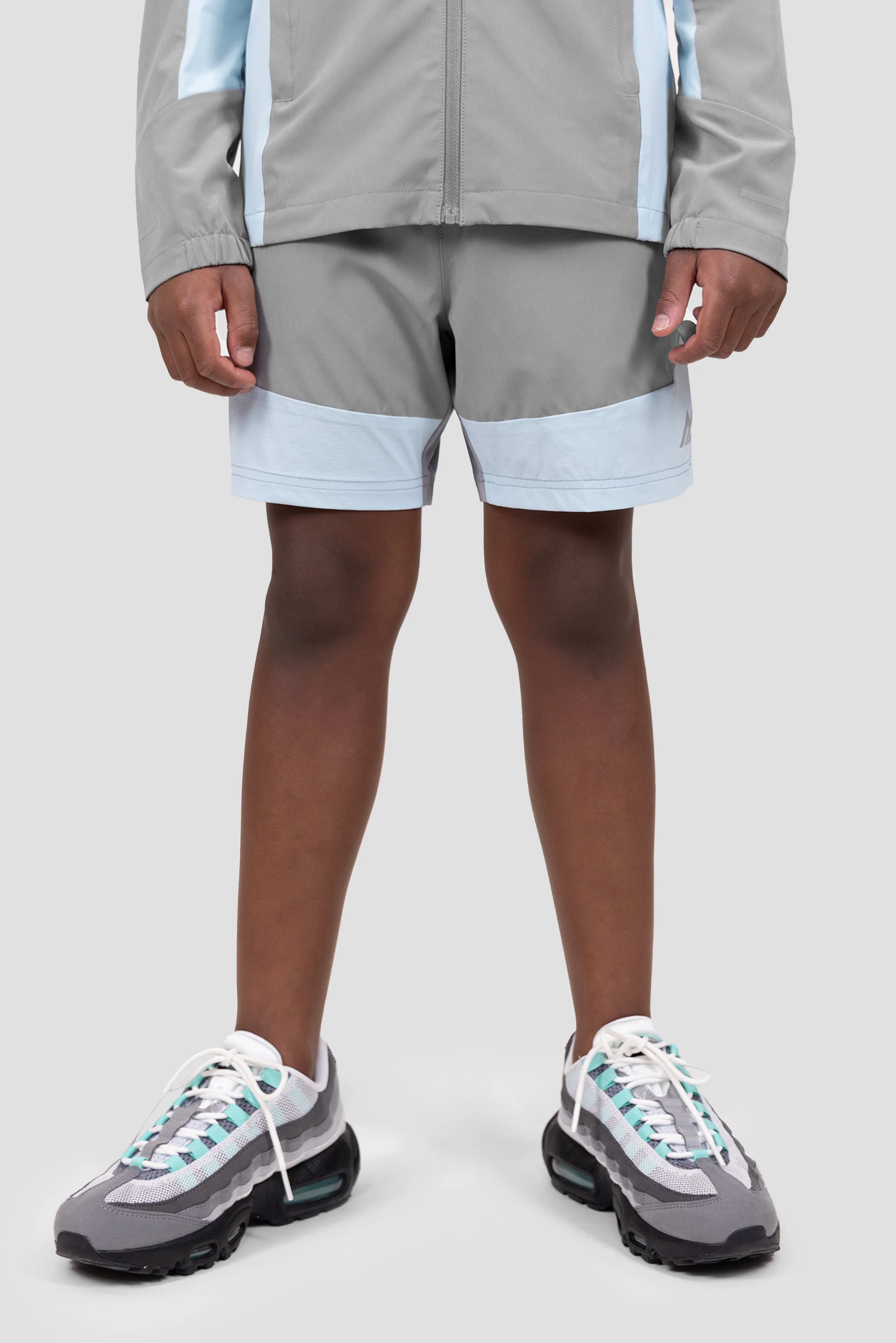 Boys Vortex Short - Platinum Grey/Summer Mist - Image 3