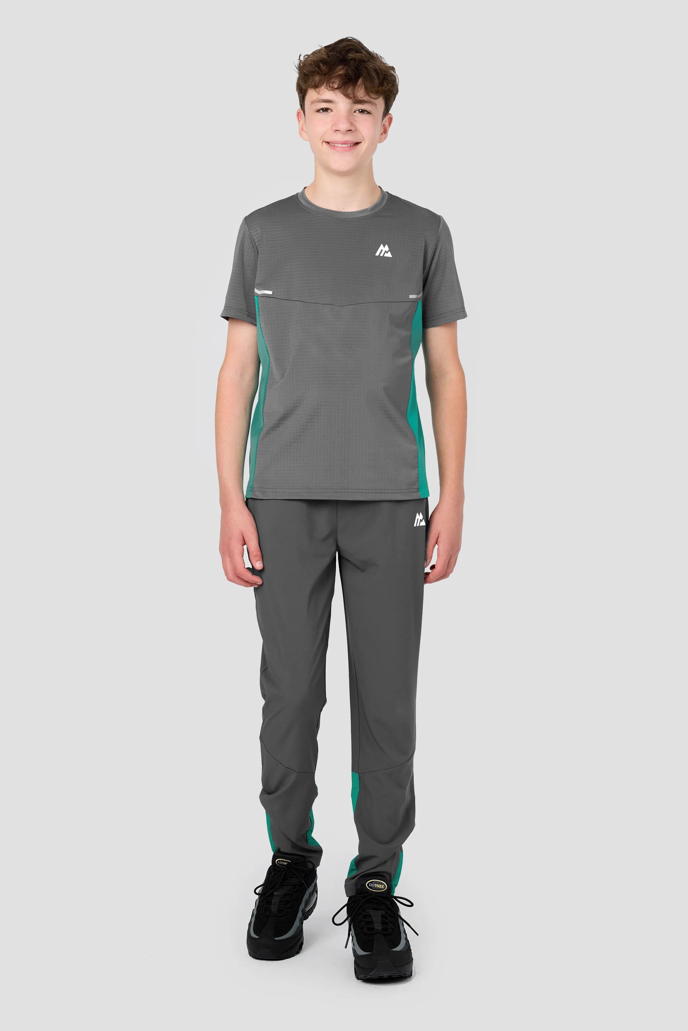 Boys Vortex T-Shirt - Cement Grey/Atlas - Image 3